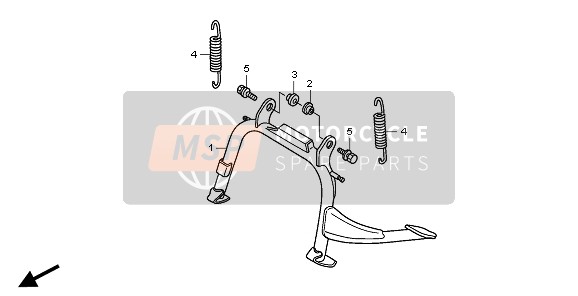 Honda PES150 2006 STAND for a 2006 Honda PES150